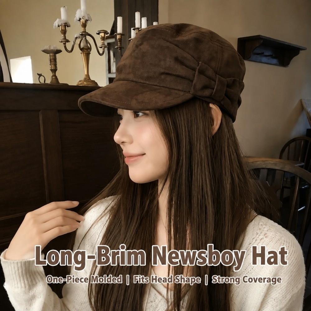 Warm Ruched Equestrian Hat Wind Resistant Vintage Literary Hat Literary Artistic Styling