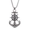 European and American Street Trendy Men's Versatile Anchor Pendant Solid Punk Hip-hop Style Long Necklace Jewelry