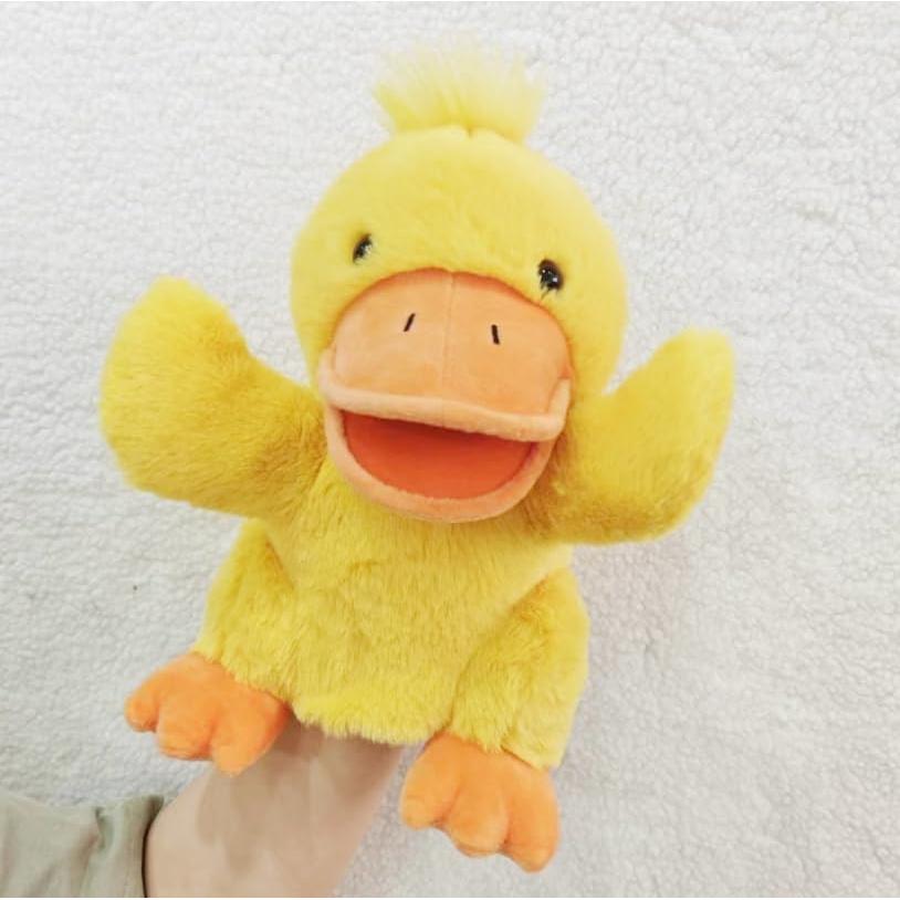 Puppet Muppet Puppet Puppet Hand Puppet Finger Puppet Ventriloquism Puppet Moving Mouth Duck House Duck Bird (Duck)