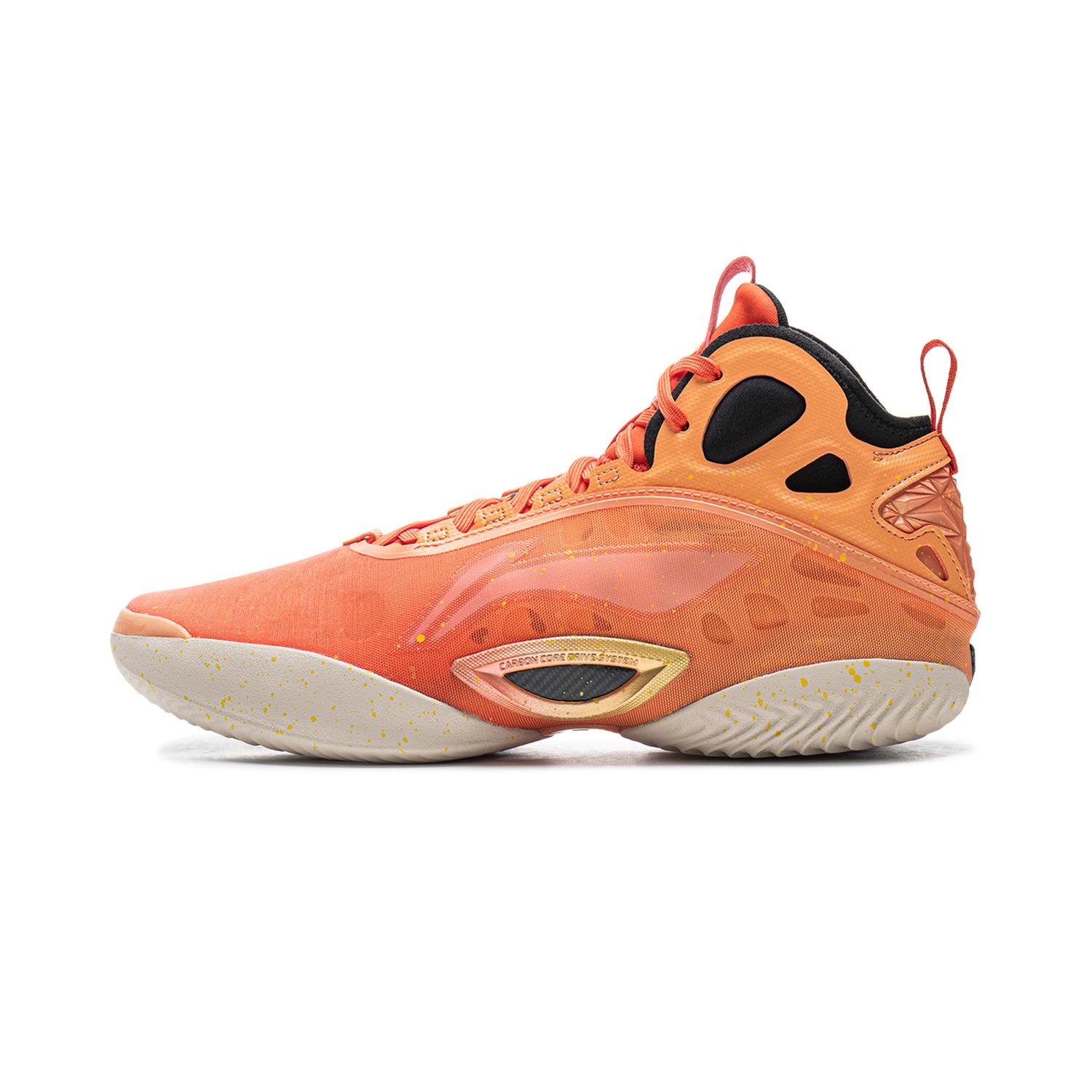 

Новые баскетбольные кроссовки LINING Yushuai 19 Carbon Core Мужские средней высоты Оранжевые ABAV057-4 41.5