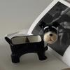 Creative and Cute Cartoon Puppy Schnauzer Ceramic Storage Tray Desktop Storage Container Candlestick Home Decoration