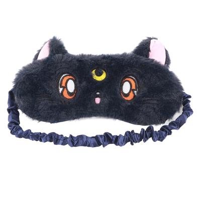Anime Cat Eye Mask Soft Plush Sleeping Hood Built In Ice Pack Cartoon Eye Mask
