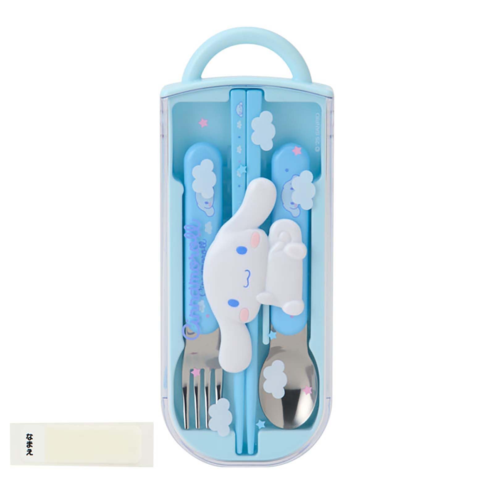 

Sanrio Lunch Trio Set with Sliding 073610 Relief, Cinnamoroll, Case, Antibacterial, светло-синий