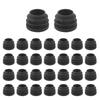 Tappo Finale per Tubo Gamba Sedia Tavolo Rotondo 19mm Diametro 30 Pezzi Nero CNIM Hot