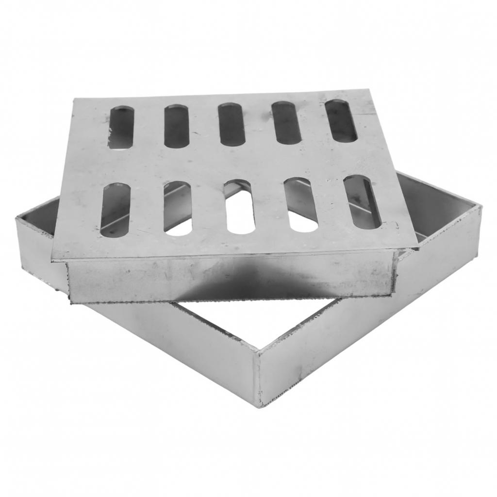 Sleek Stainless Steel Square Drain Grate for Enhancing Outdoor Aesthetics