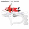 3.2M Santa Ladder LED Light 8 Flashing Modes USB Powered Xmas Ladder Light Waterproof Christmas Santa LED Decor