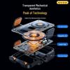 Transparent Cyberpunk Car Wireless Charger & Anti-shake LED Phone Mount