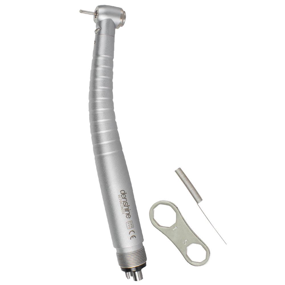 

Высокоскоростной оптоволоконный светодиодный наконечник Denshine, стандартная кнопка, 4 отверстия, 3-ходовой распылитель серебряный