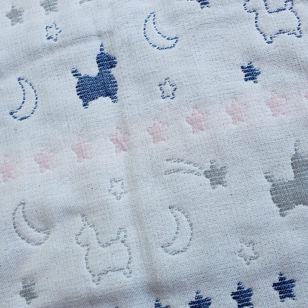 Rody nino Rody Gauze Made in Gauze Sleeper for Babies 6-Layer Sleeper, Japan, 6-Layer (Pink/Navy)