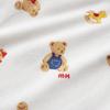 MIKI HOUSE Made In for Boys and Baby Size Pre-Owl Romper, Open-Front, Japan, Girls, Newborn, Pre-Birth Prep, Clothes, White, 40-1275-490, 50-60cm
