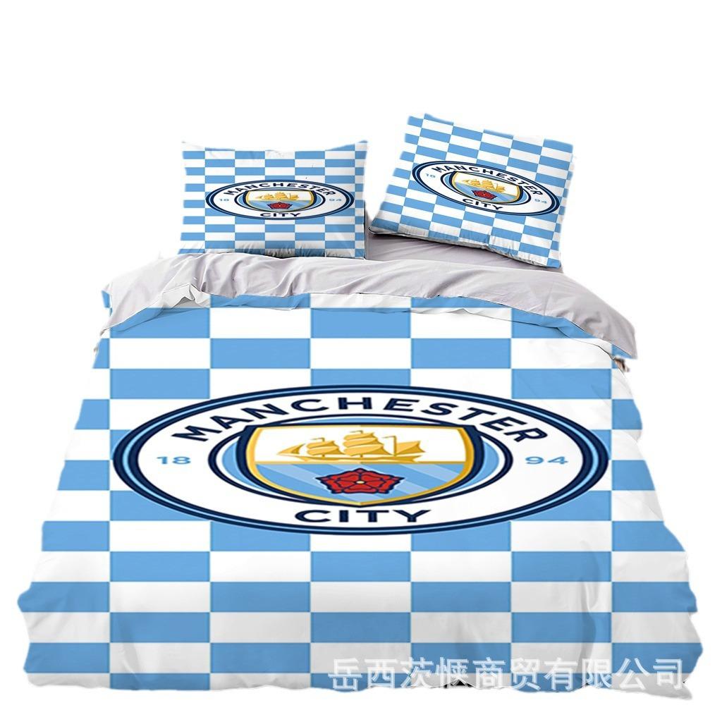 Football Team World Cup Bedding Three-piece Set - 3d Digital Print Home Textiles