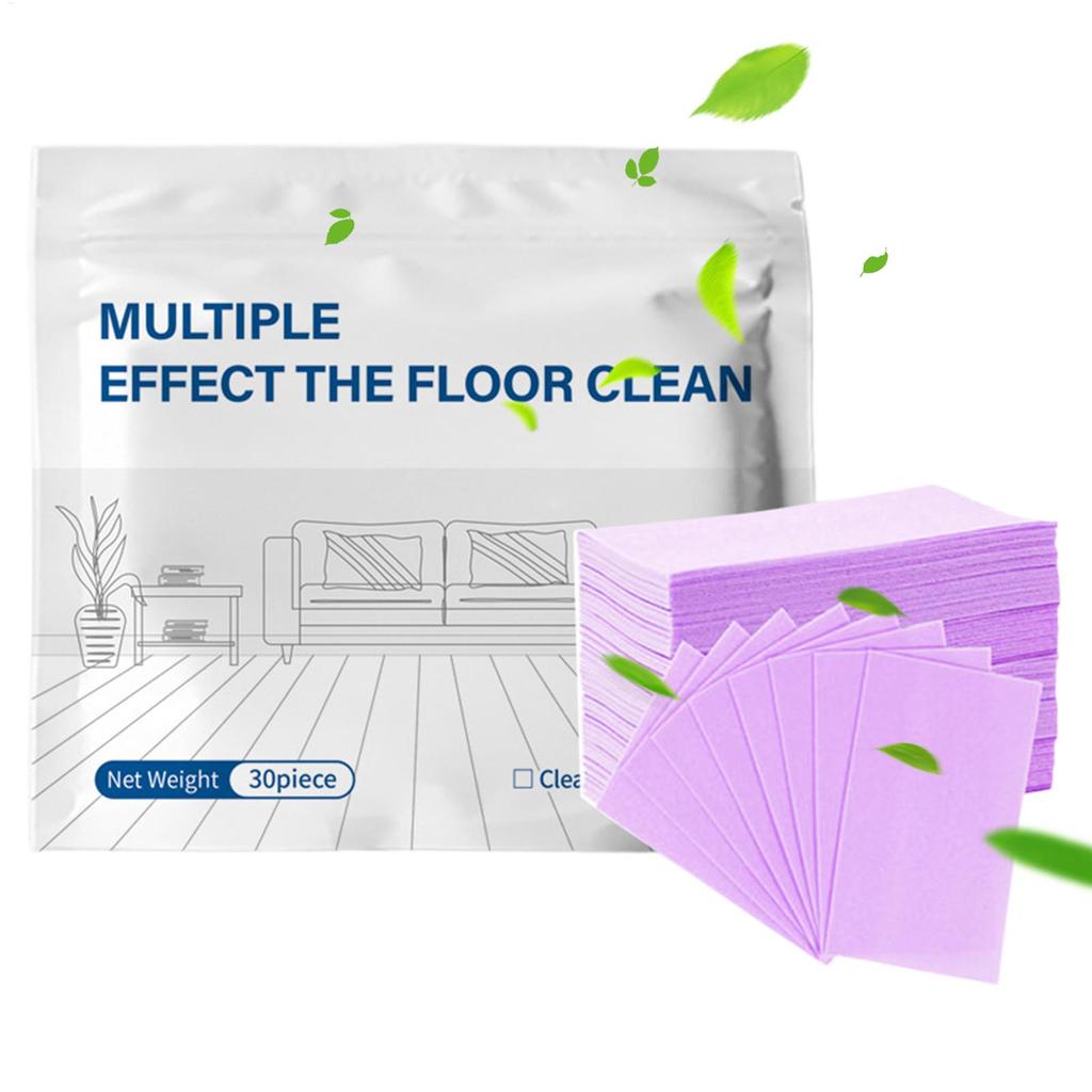 30pcs Multi-Surface Floor Cleaner Tablets Brightening Hardwood & Tile Cleaner For Home Rental Bedroom Office Entryway Apartment