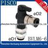 PISCO BVLM6-4 & BVLM6-6 Ball Valve Type Fitting Switch - Original Genuine Product
