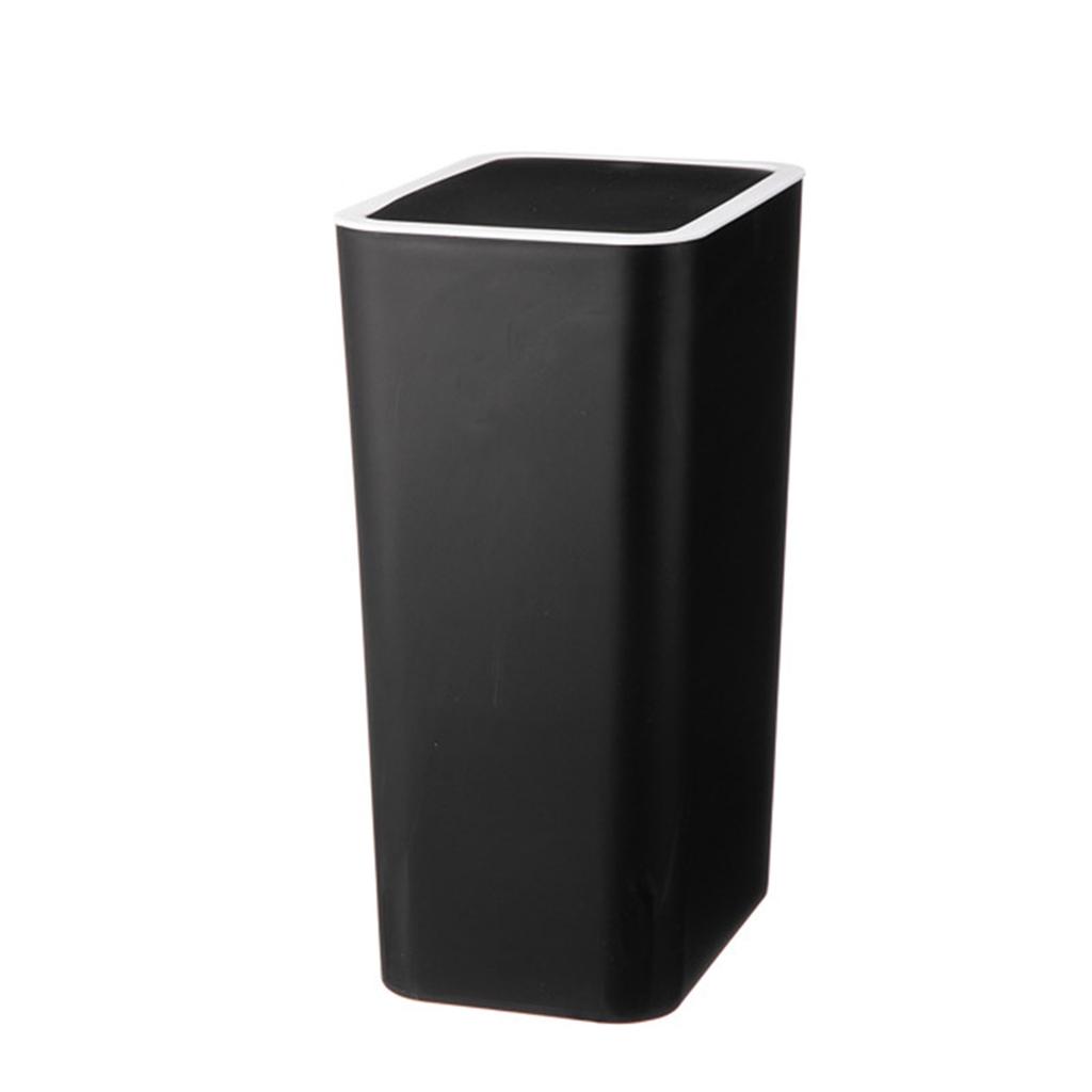 Plastic Push Top Waste Bin for Home and Office Use Durability Trash Can Waste Bin with Easy Press Lid for Any Room