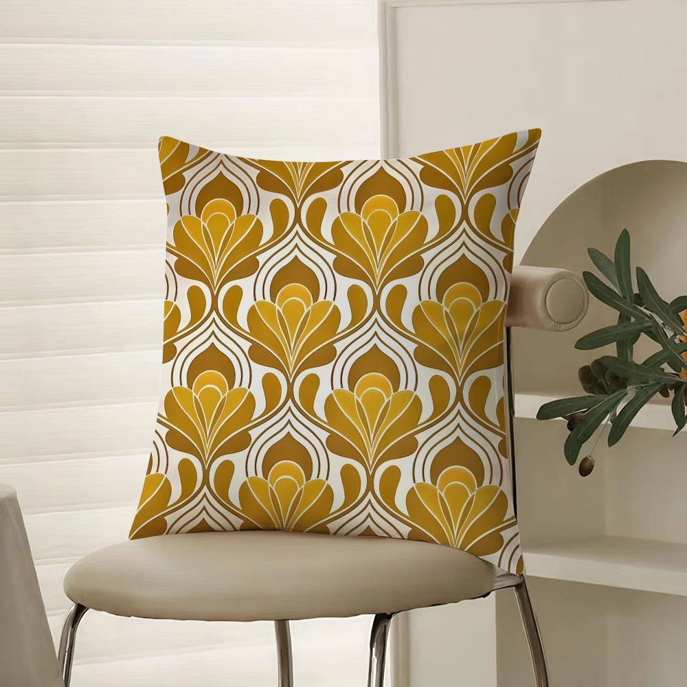 

Cashew Nut Flower Pattern Natural Etro Pillow Case Comfort Sofa Bed Silky elegant Invisible zipper Decorative cushion cover 12x12Inch