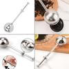 Stainless Steel Strainer Ball Press Telescopic Tea Filter Creative Portable Hanging Multi-purpose Household Kitchen Tool