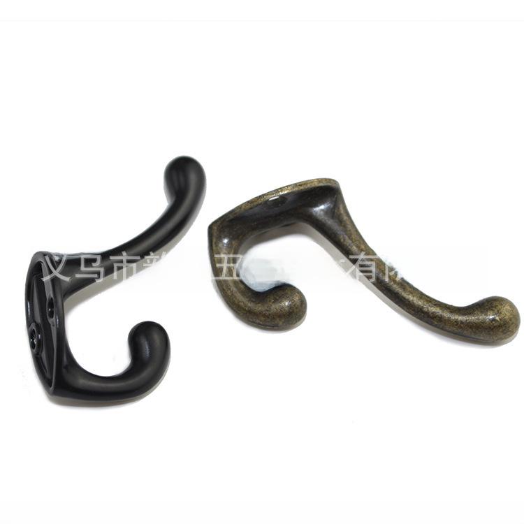 Retro Alloy Bathroom Wall Hook, Antique Single Garment Hook, 55x43mm.