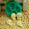 3D Totenkopf Silikon Fondant Kuchenform Schokolade Halloween Party DIY