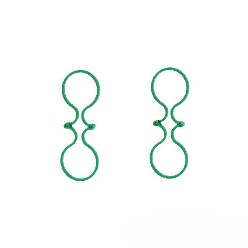 

50 шт. 8-словные пряжки для подвязывания виноградной лозы, крепежные скобы для колец, держатели для садовых растений, инструменты для скалолазания, садовые принадлежности 50pcs зелёный
