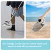 304 Stainless Steel Beach Sand Scoop Metal Detecting with Removable Long Handle Fast Sifting Metal Treasure Hunting Shovel Tool