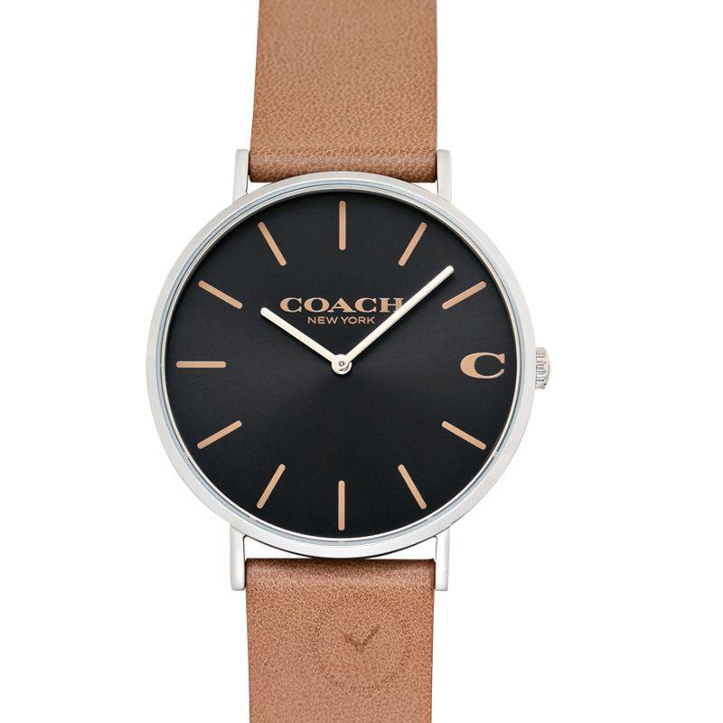

Coach Men s Stainless Steel Quartz Watch with Black Dial 14602155