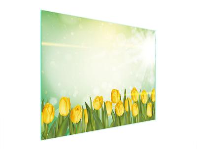 SZKLANA DESKA DO KROJENIA 52x40 TULIPANY