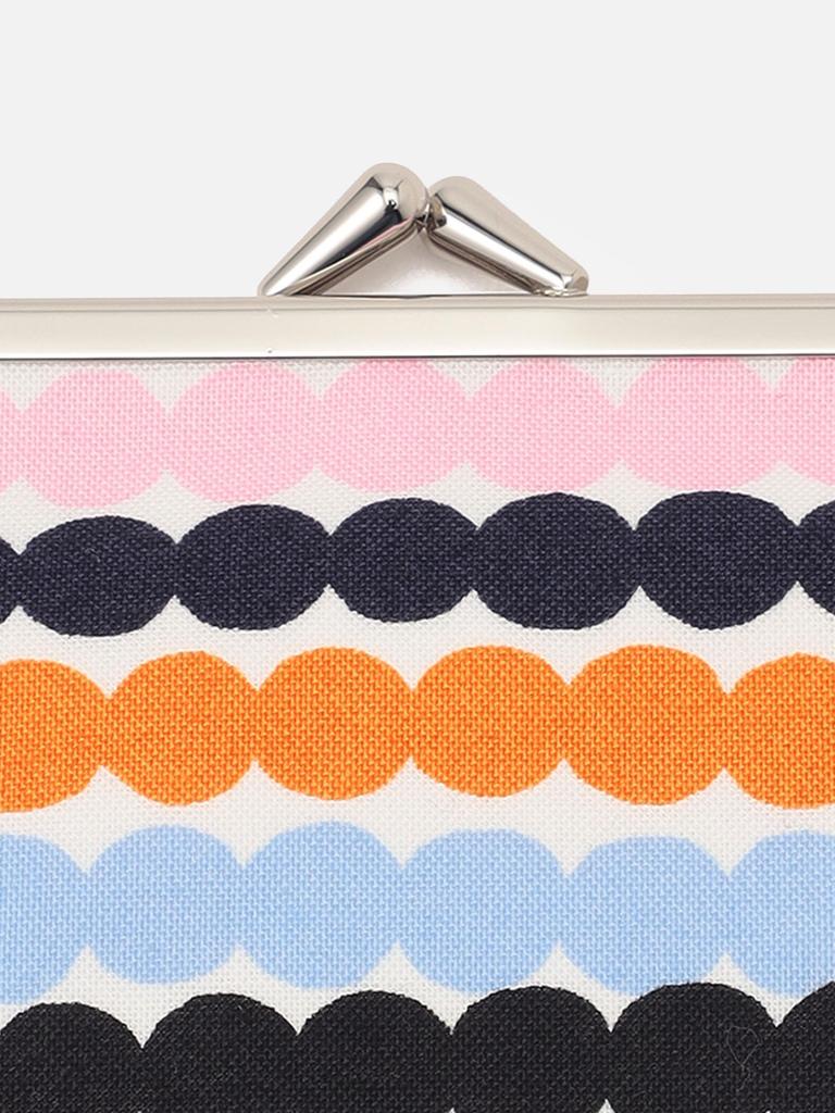 Mini Rasymatto Puolikas Kukkaro Purse Pouch for Women F Pink X Orange X Light Blue [Marimekko] 52_1_52259474406