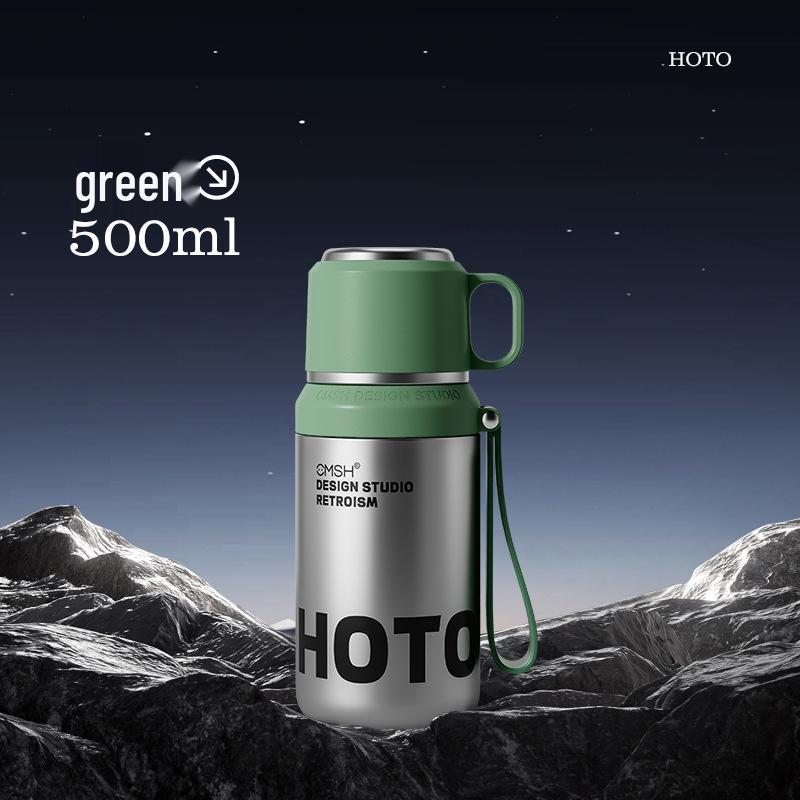 Men's Large Capacity 316 Stainless Steel Thermos Cup with Tea and Water Separation, Ideal High-End Choice for Stewing Tea, 2026.