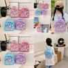 Adorable 3d Cartoon Kids Backpack Dusty Pink Oxford Cloth Breathable School Bag For Ages 3 To 5