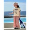 Brand Foreign Trade Children's Clothing Summer New Style 2026 Trendy Short-Sleeved T-Shirt Base Shirt for Girls Pure Cotton Printed