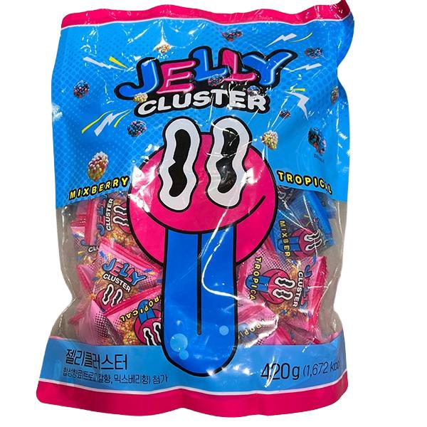 Jelly Cluster Tropical and Mix Berry Flavor 420g One thing