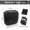 2PCS Car Trash Can With Lid + 60PCS Garbage Bags,Mini Trash Can Interior Accessories For Door/Seat/Center Console/Home/Office,Multifunctional Car