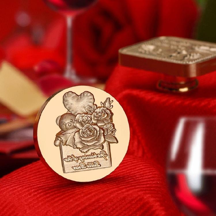 Brass Stamp Sealing Head for Envelopes Invitation Greeting Card Decorations Gift