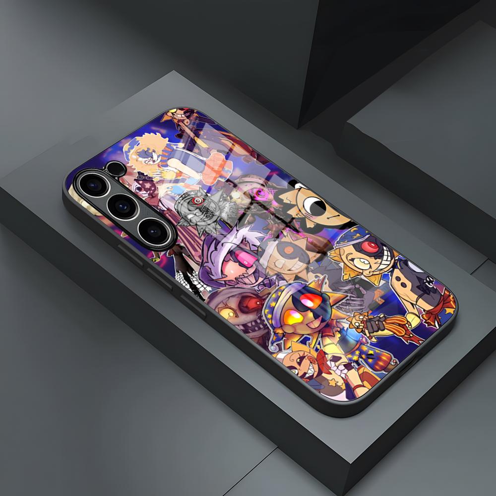 FNAF Sundrop Phone Case For S24 Ultra Samsung S23 Fe S22 S20 S21 Plus Galaxy A54 A34 A24 A53 Note 20 Glass Cover