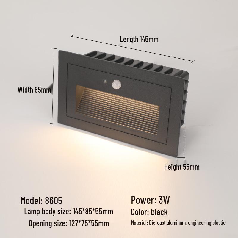 Recessed Waterproof Outdoor Stair and Pathway Light