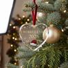 Love Attitude Slogan Christmas Acrylic Heart Ornament Christmas Tree Ornaments Outdoor Indoor