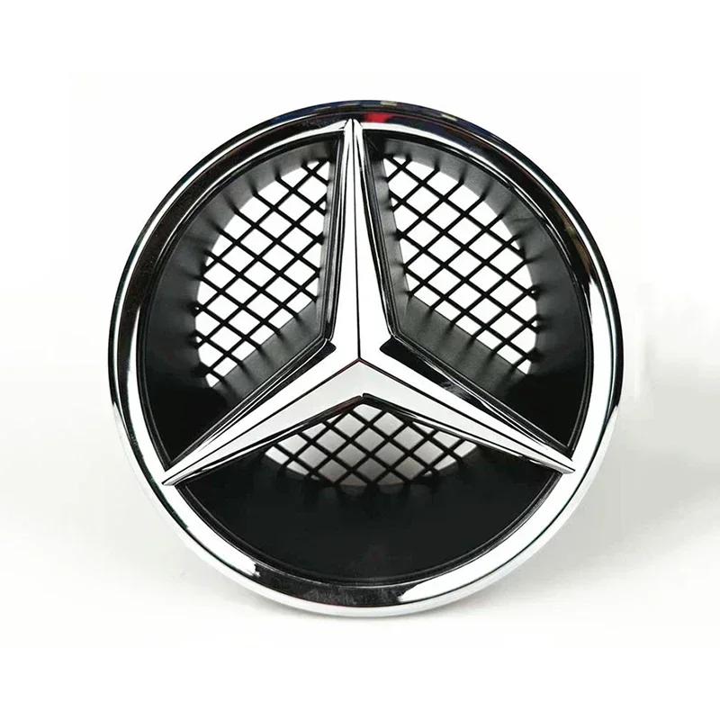 Emblemat Gwiazda 3D na Grill Samochodu Logo na Grill Przedni Do Mercedes Benz W204 W205 W213 X253 A B C E S CLA GLB GLC GLE GLS Akcesoria1