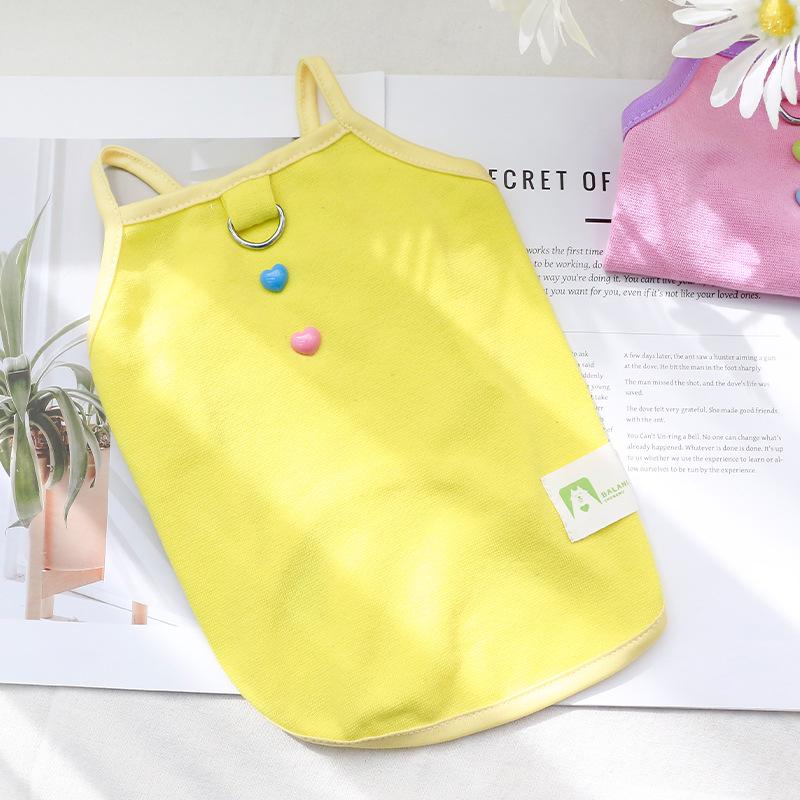 Dog & Cat Thin Summer Clothes - Breathable Vest for Small Breeds like Teddy, Bichon, Pomeranian