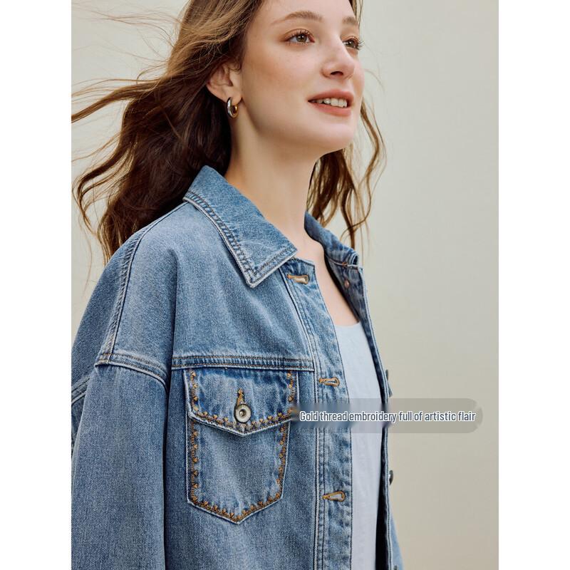 

Женская джинсовая куртка INMAN в стиле ретро, свободного кроя XL