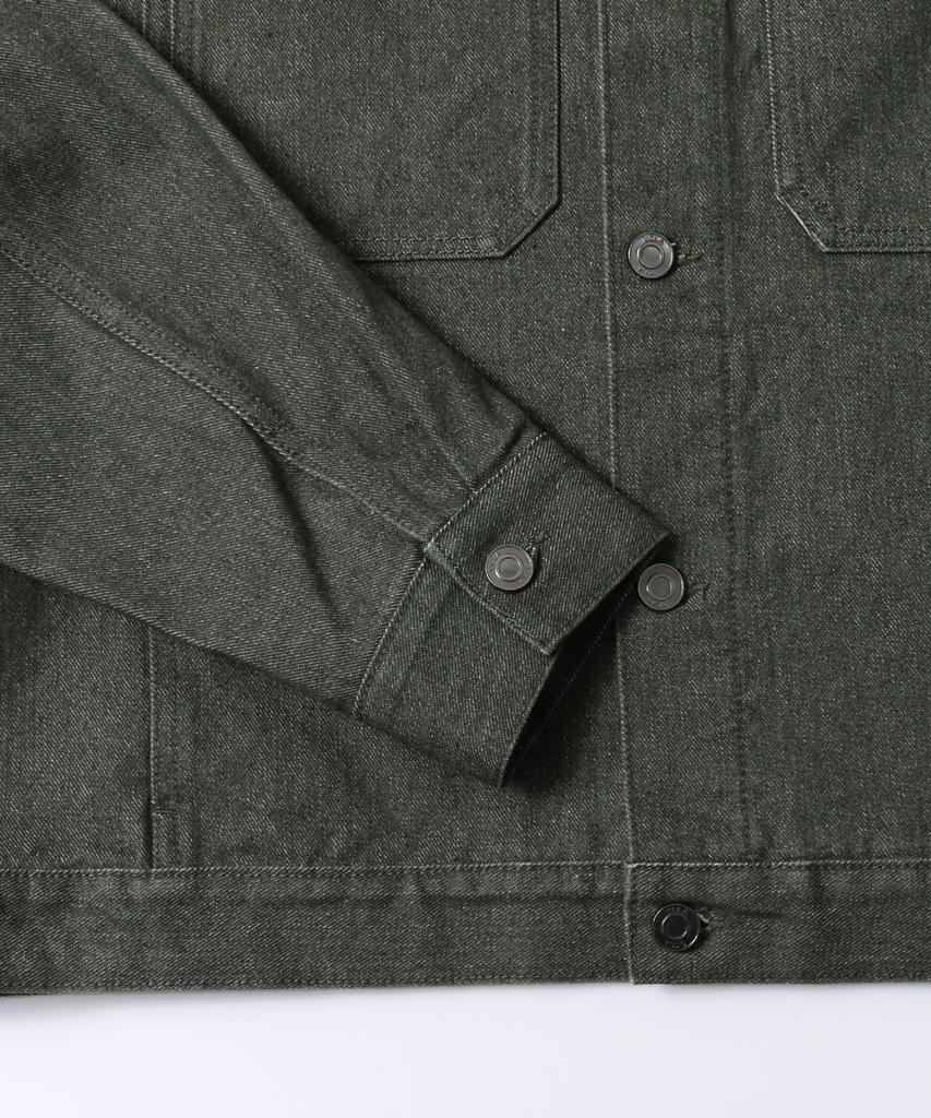 Ucla Unisex Retro Preppy Denim Trucker Jacket [Khaki] (Ub9Dj03)