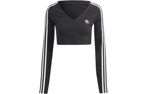 Adidas Originals Logo Embroidered Cropped Top IC5473 M чёрный