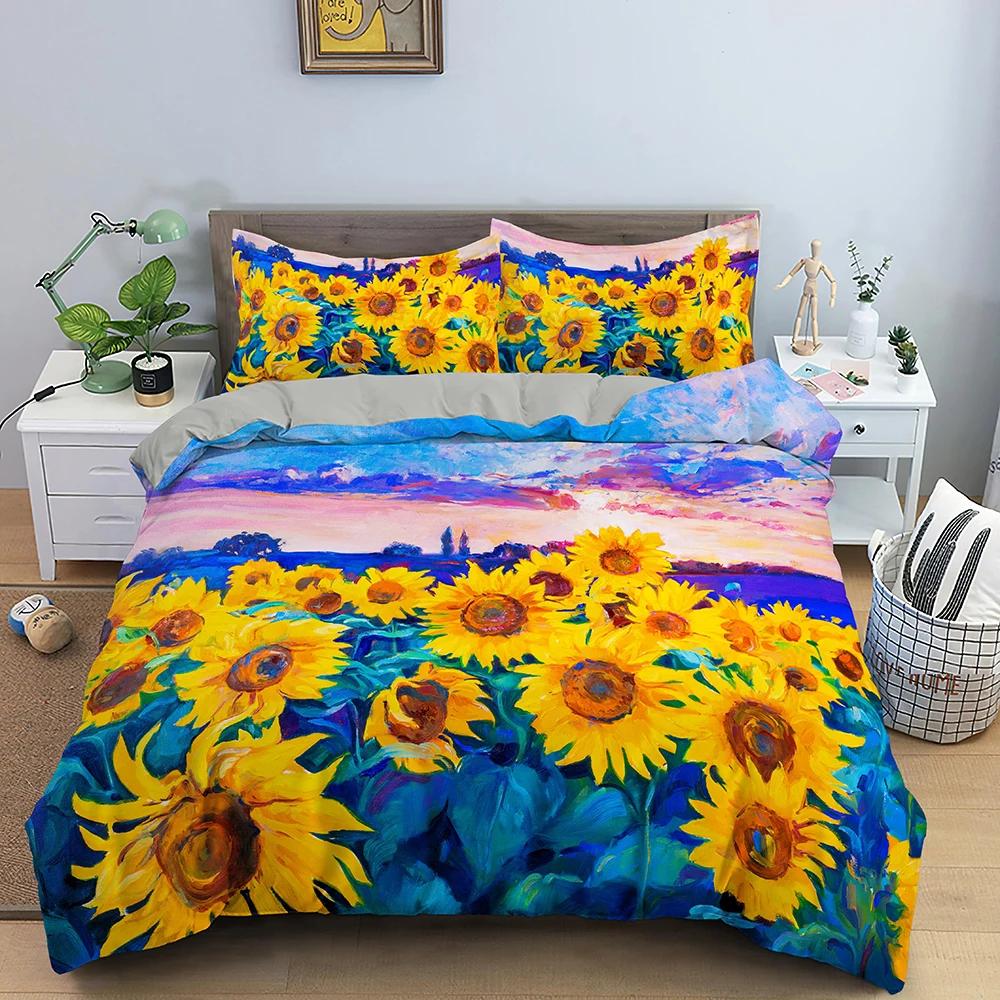 Starfish Duvet Cover Conch Beach Pattern Bedding Set For Kids Bedroom 3D Quilt Cover Ocean World Comforter Covers Home Textile