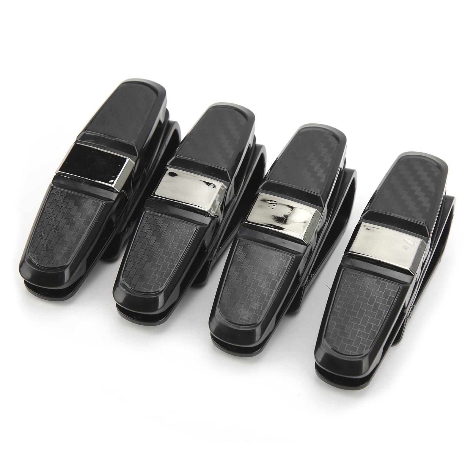 

4 Pcs Car Sun Visor Glasses Holders Universal Sunglasses Holder Double Ends Clip and 180 Degree