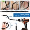 360 Degree Angle Socket Adapter Drill Nut Attachment Power Hand Tool Part Driver Extension Set Screwdriver Holder Flexible Drill