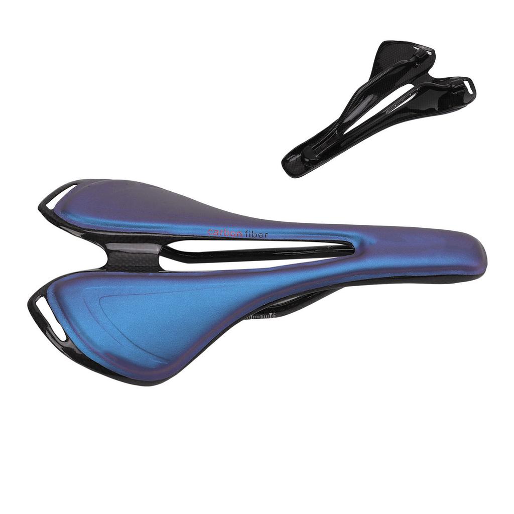 3K Carbon Hollow Saddle Light Mountain Bike Seat Cushion for Riding Cycling