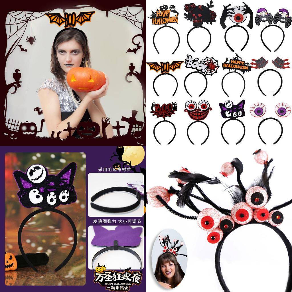Verrückte Party Halloween Stirnband Kürbiskopf-Clip für Geisterfest-Partydekorationen