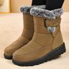 Shoes Women's shoes Snow boots Large size polyurethane cotton shoes Fleece thickened long cotton boots Cold-proof and warm women's boots