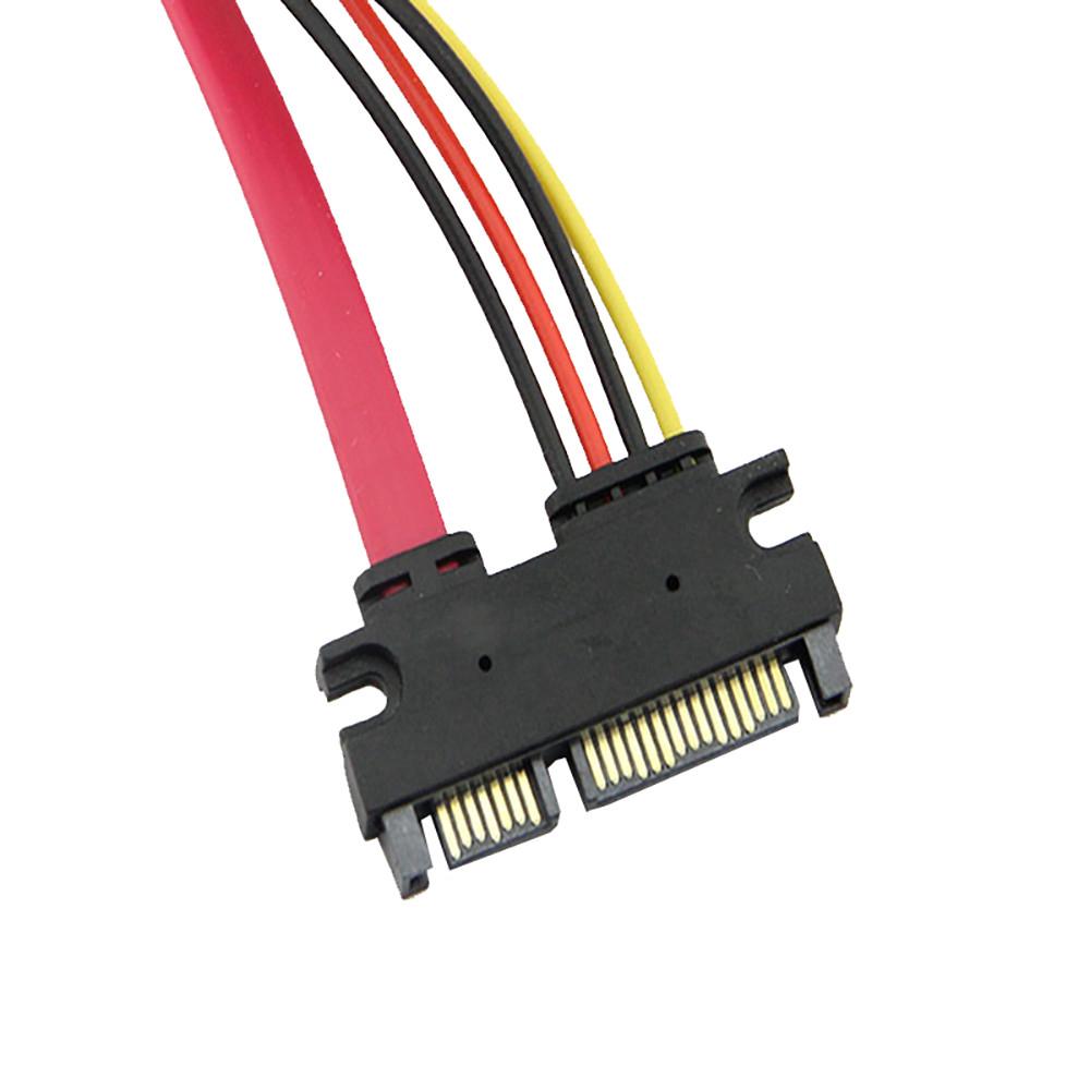 TM Elevin 50 cm 22P 7+15Pin M/F Serial ATA SATA Data Power Combo Extension Cable A TM Elevin 50 cm 22P 7+15Pin M/F Serial ATA SATA Data Power Combo Extension Cable A