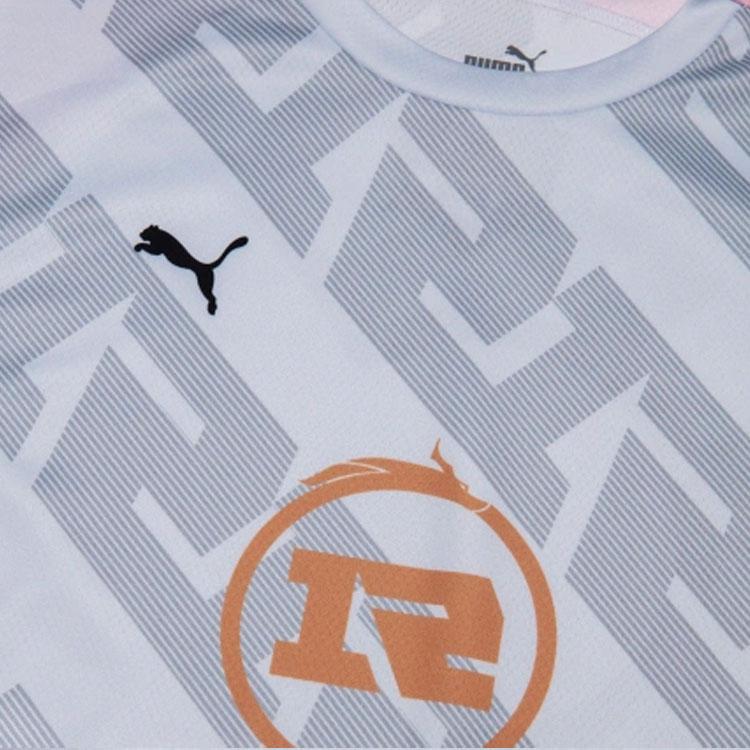 Puma King Of Glory Professional League RNGM Away Jersey Short Sleeve T-Shirt Men Tops Gray 605762-10