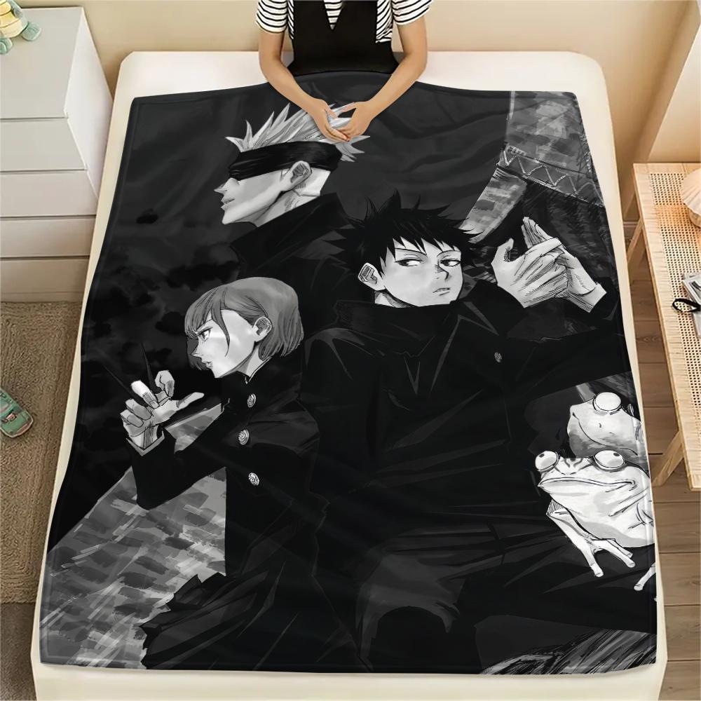 Jujutsu Kaisen Character Group Blanket, Soft Throw for Bedroom, Perfect Gift for Jujutsu Kaisen Fans.chl 75x90cm
